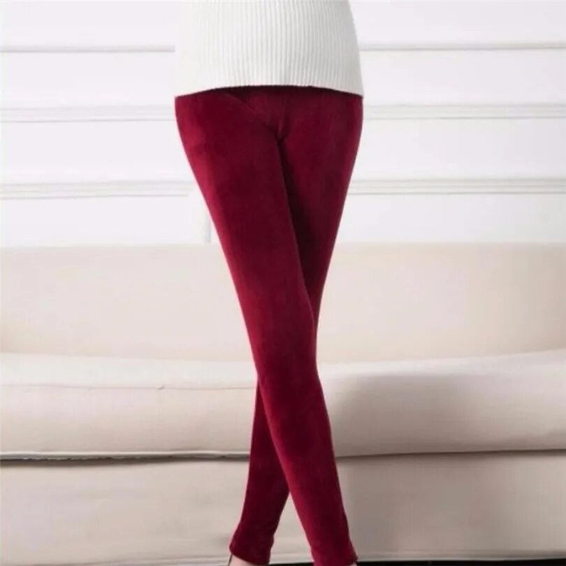 Peris Gems  SM3 Red / S Winter Double Side Velvet Leggings for Women SHEIN Amazon Temu