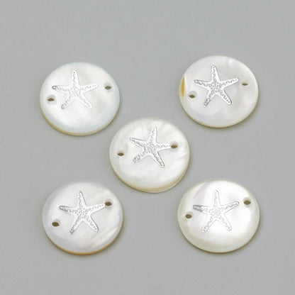Peris Gems Starfish A 10pcs Freshwater Shell Links Connectors Flat Round Golden  16x4mm For DIY Jewelry Accessories Making Handicrafts Supplies 10pcs Freshwater Shell Links Connectors Flat Round Golden  16x4mm For DIY Jewelry Accessories Making Handicrafts Supplies SHEIN Amazon Temu