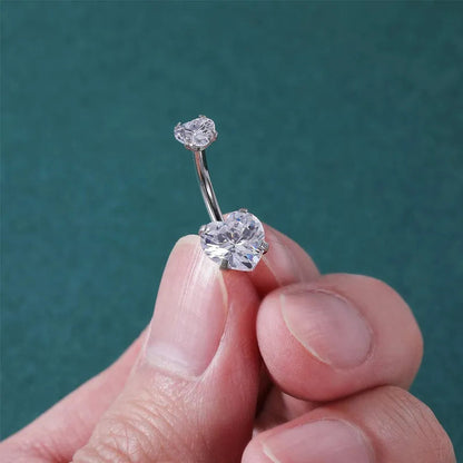 Peris Gems  Steel 1pc Diamond Belly Button Piercing Rings SHEIN Amazon Temu
