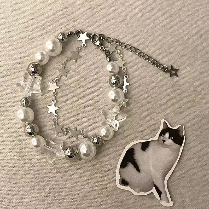 Peris Gems  style 1 Crystal Pearl Diamond Bead Bracelet for Women SHEIN Amazon Temu