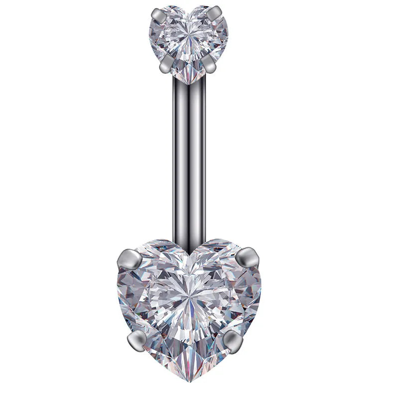 Peris Gems  style 1 Steel 1pc Diamond Belly Button Piercing Rings SHEIN Amazon Temu