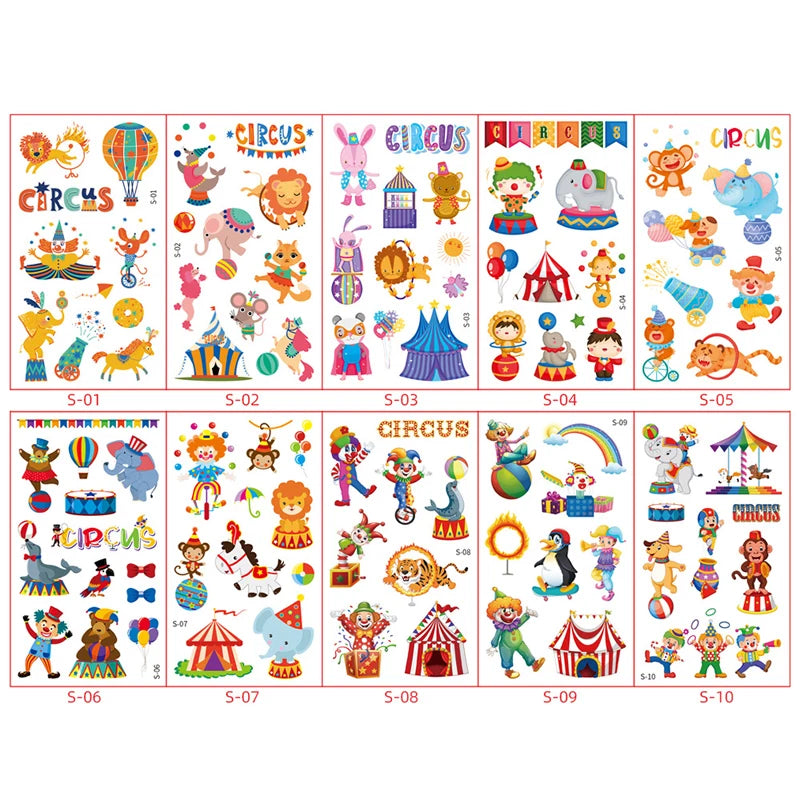 Peris Gems style 13 10 Sheets/Set Animal Dinosaur Space Watch Children&