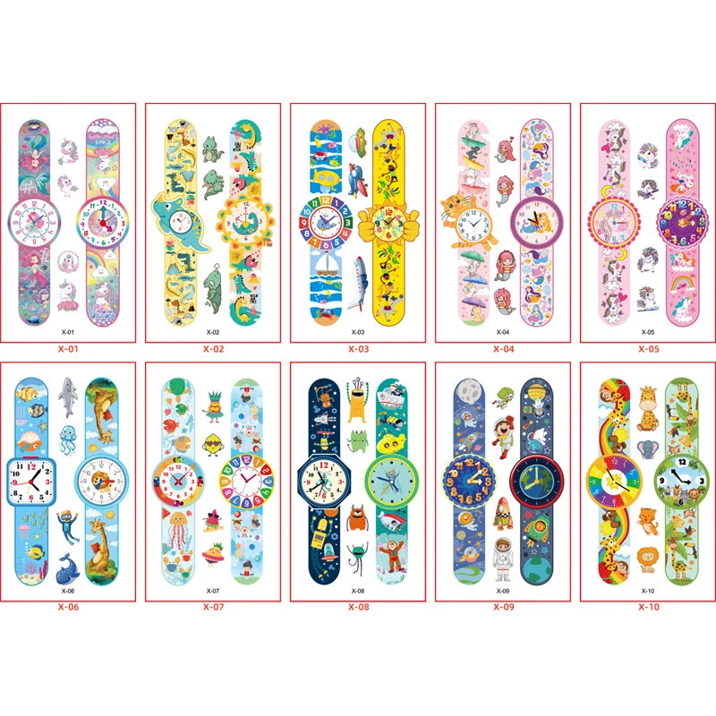 Peris Gems style 15 10 Sheets/Set Animal Dinosaur Space Watch Children&