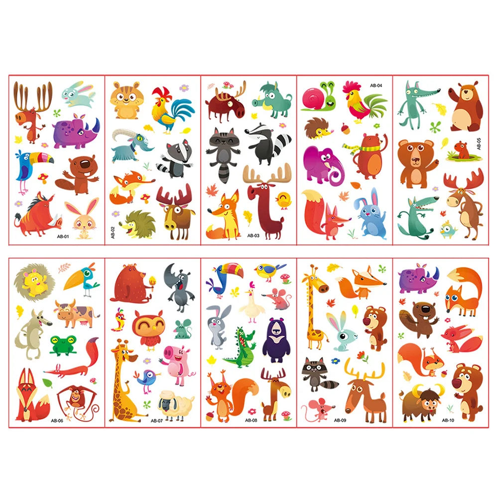 Peris Gems style 16 10 Sheets/Set Animal Dinosaur Space Watch Children&