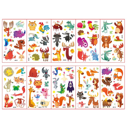 Peris Gems style 16 10 Sheets/Set Animal Dinosaur Space Watch Children&