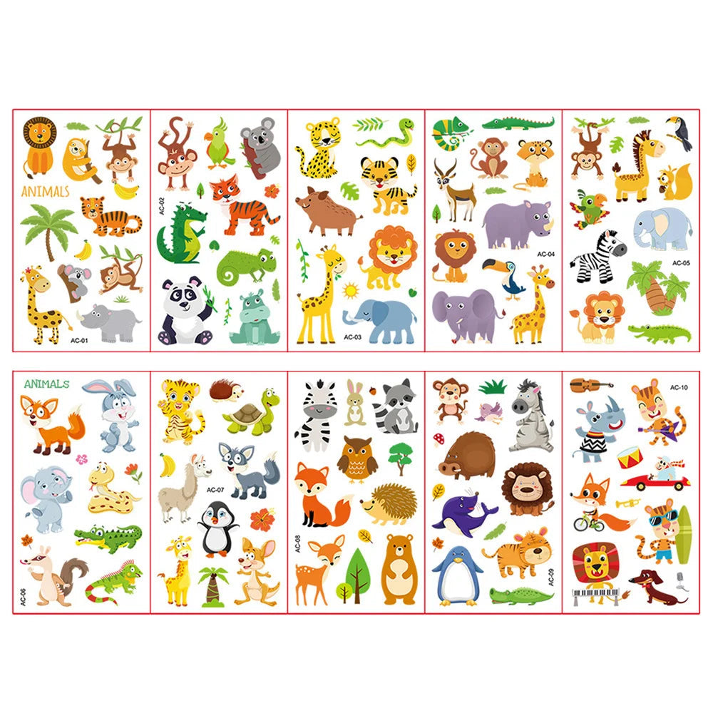 Peris Gems style 17 10 Sheets/Set Animal Dinosaur Space Watch Children&
