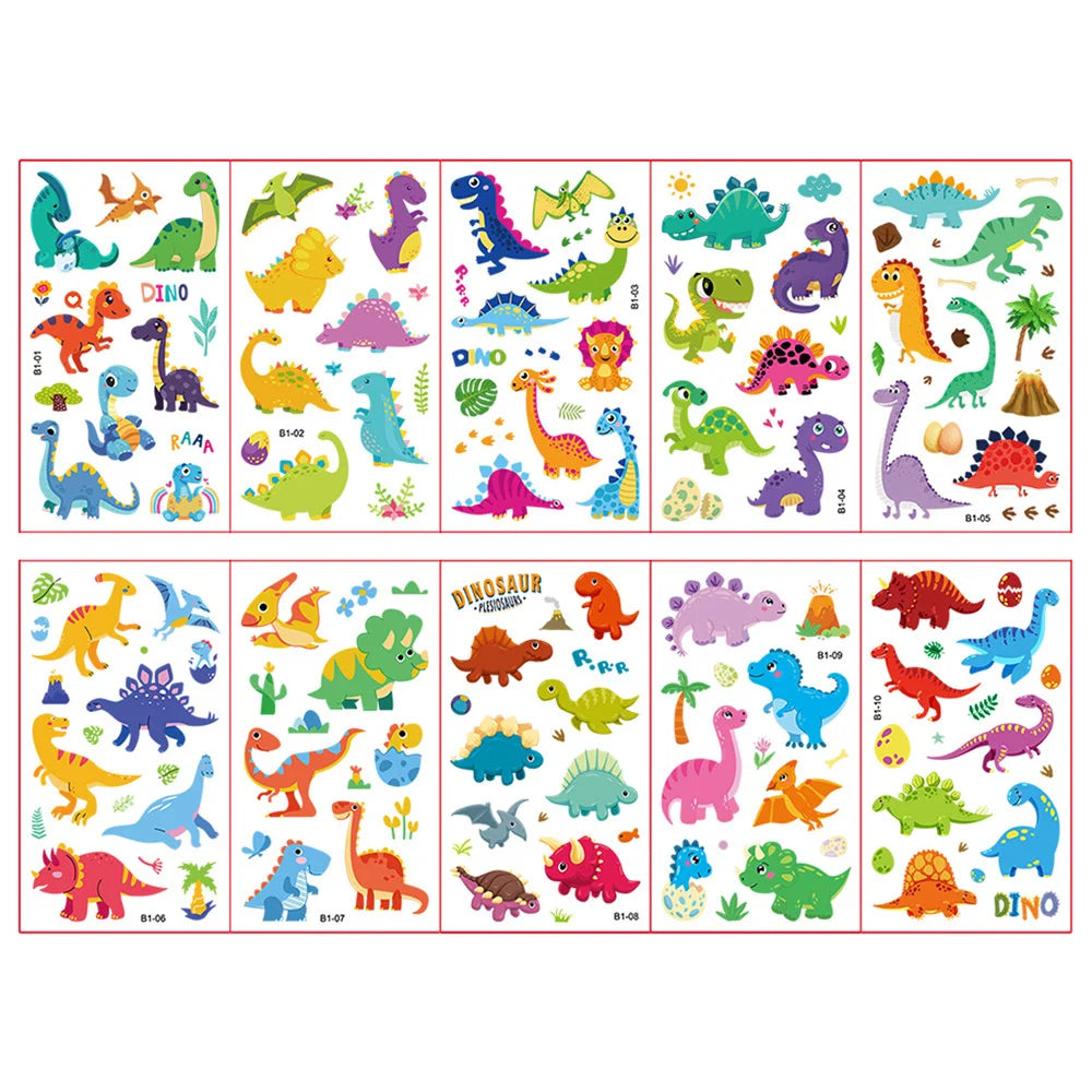 Peris Gems style 18 10 Sheets/Set Animal Dinosaur Space Watch Children&