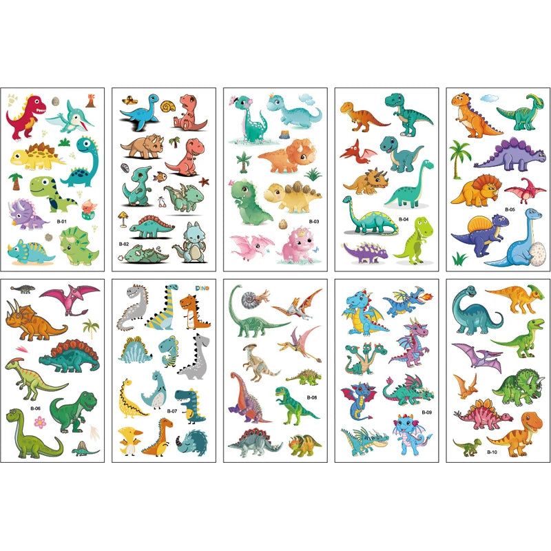 Peris Gems style 2 10 Sheets/Set Animal Dinosaur Space Watch Children&