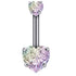 Peris Gems  style 2 Steel 1pc Diamond Belly Button Piercing Rings SHEIN Amazon Temu