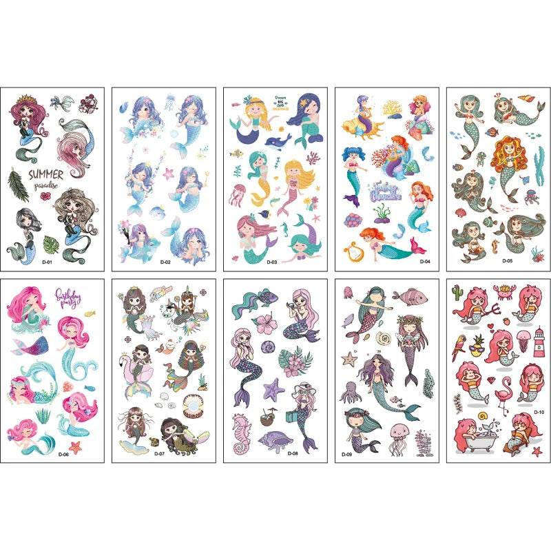 Peris Gems style 4 10 Sheets/Set Animal Dinosaur Space Watch Children&