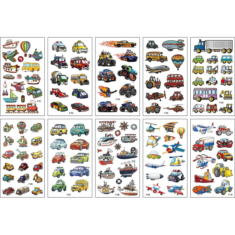 Peris Gems style 6 10 Sheets/Set Animal Dinosaur Space Watch Children&