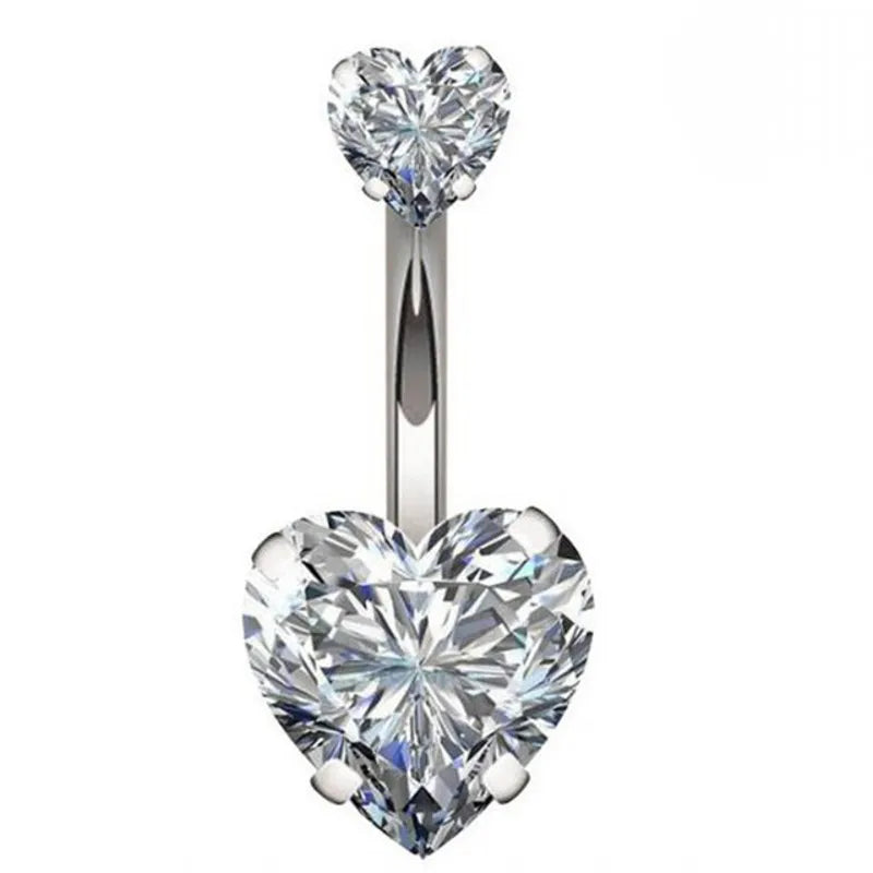 Peris Gems  style10 Steel 1pc Diamond Belly Button Piercing Rings SHEIN Amazon Temu