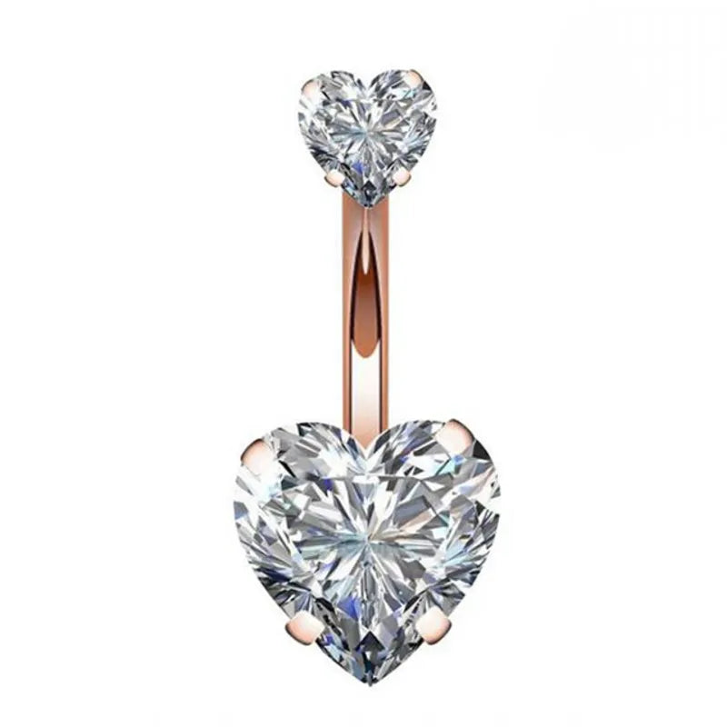 Peris Gems  style11 Steel 1pc Diamond Belly Button Piercing Rings SHEIN Amazon Temu