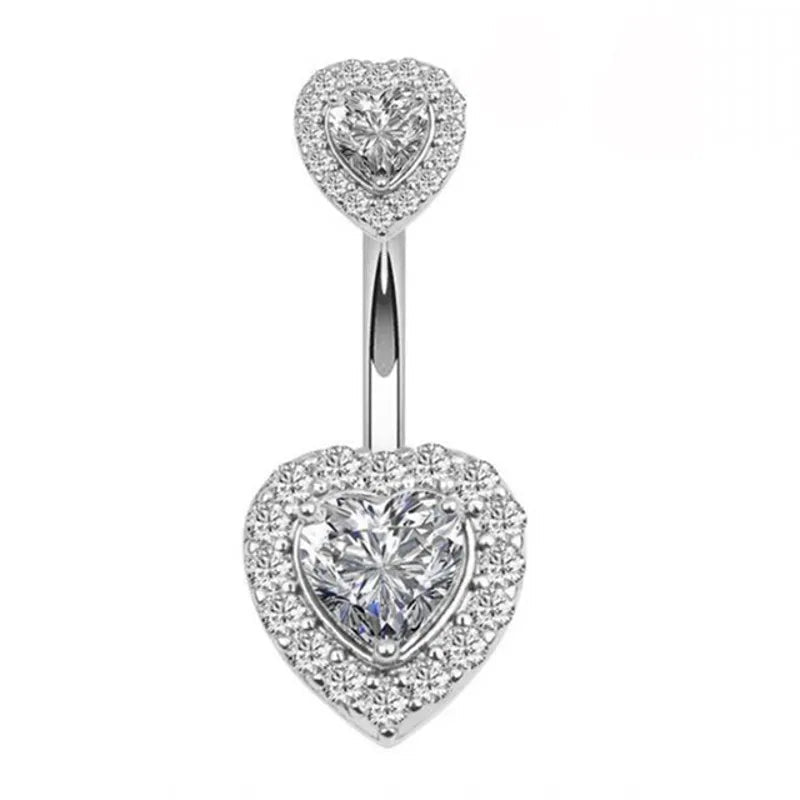 Peris Gems  style12 Steel 1pc Diamond Belly Button Piercing Rings SHEIN Amazon Temu