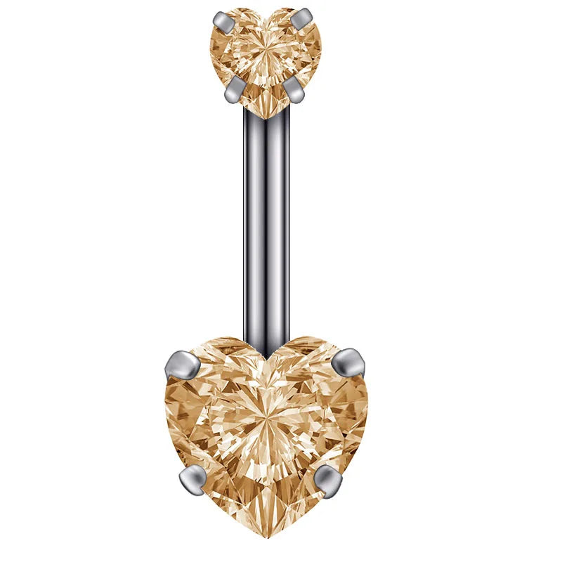 Peris Gems  style9 Steel 1pc Diamond Belly Button Piercing Rings SHEIN Amazon Temu