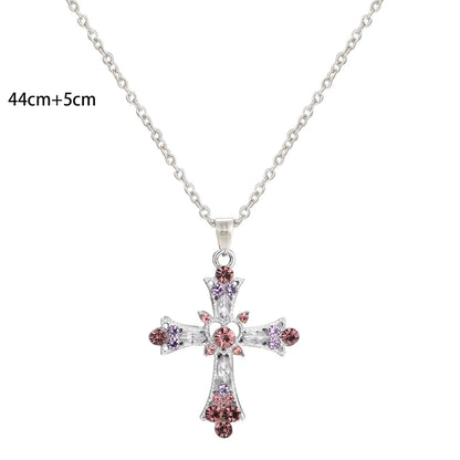 Peris Gems Sweet Cool Wind Spicy Girl Cross Necklace Female Heavy Set Diamond Gothic Europe The United States Y2k Necklace Design Sweet Cool Wind Spicy Girl Cross Necklace Female Heavy Set Diamond Gothic Europe The United States Y2k Necklace Design SHEIN Amazon Temu