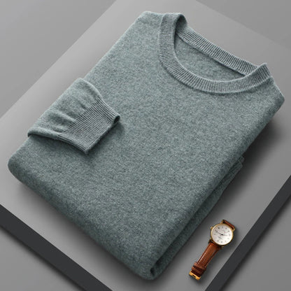 Peris Gems  Turquoise / S 100% Pure Merino Wool Cashmere Sweater for Men: Fashionable Round Neck Top 100% Pure Merino Wool Cashmere Sweater for Men: Round Neck SHEIN Amazon Temu