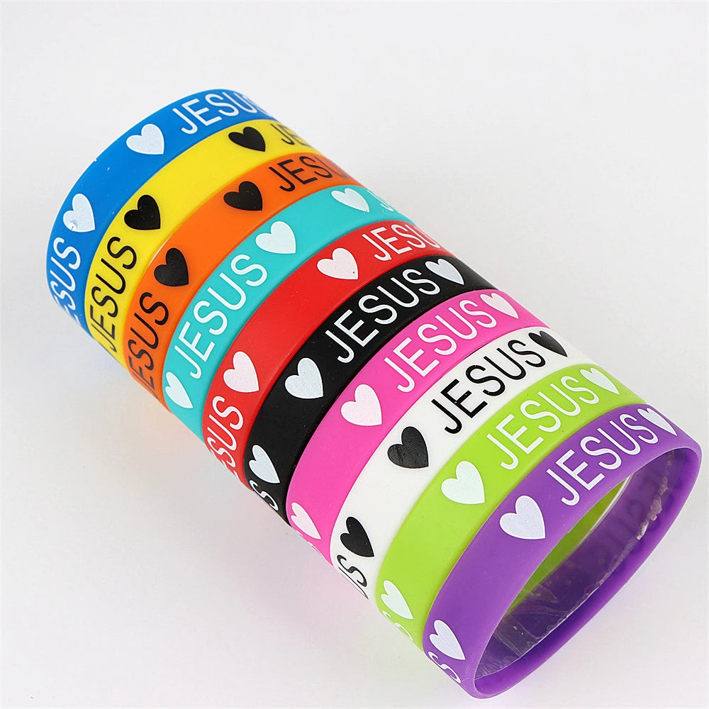 Peris Gems v / CHINA / 30pcs 10/20/30/50Pcs/Lot Fashion Simple Luminous Silicone Bracelet For Men Women Sports Love Mixed Style Jewelry Birthday Party Gifts SHEIN Amazon Temu