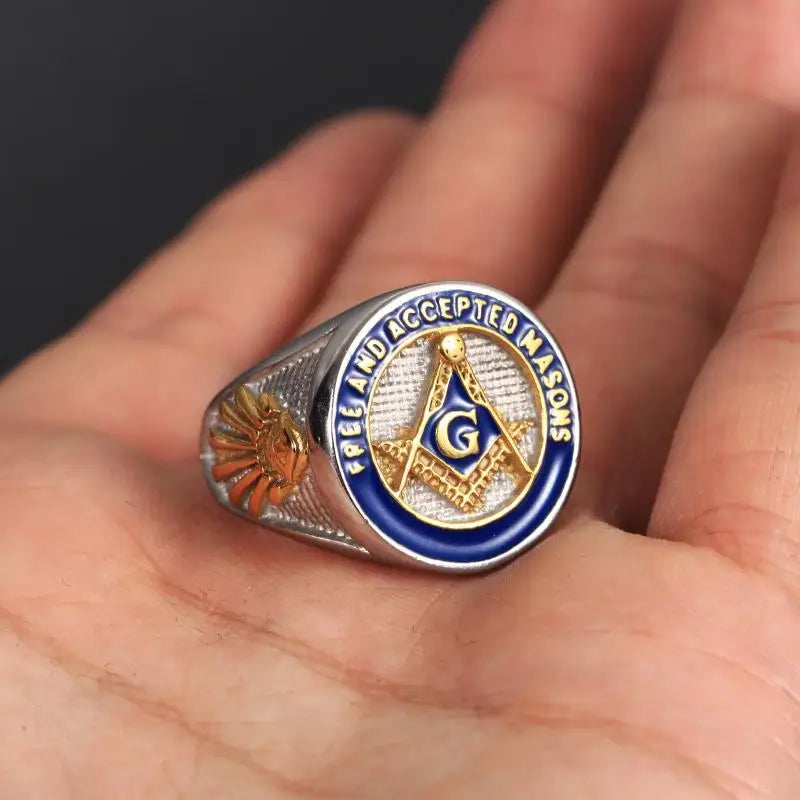 Peris Gems  Vintage Masonic Freemason Drip Eye of Power Rings SHEIN Amazon Temu