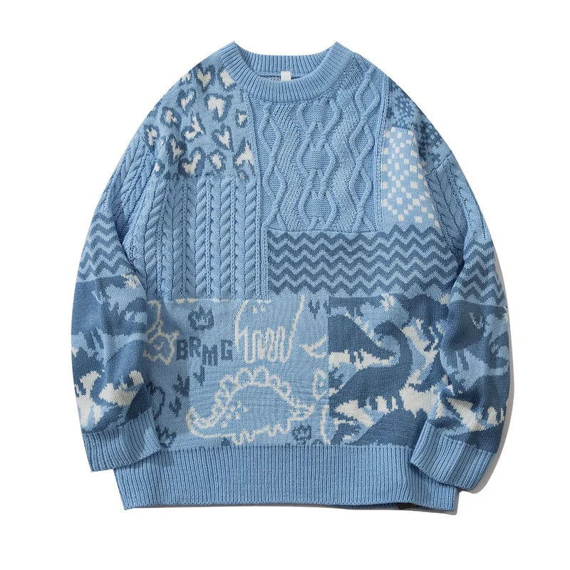 Peris Gems  Warm Thin Cartoon Dinosaur Print Sweatshirts for Men SHEIN Amazon Temu