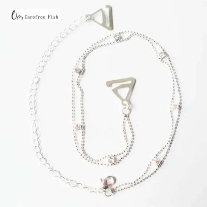 Peris Gems  white / Universal 1 Pair Adjustable Crystal Belt | Gorgeous Diamante Rhinestone Bra Strap for Women SHEIN Amazon Temu