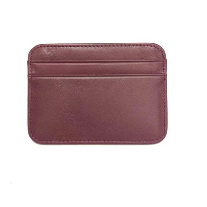 Peris Gems  Wine red 100% Sheepskin Genuine Leather Card Holder Super Slim Soft Credit Card Wallet Men Wallets Purse - Gibo Auja SHEIN Amazon Temu