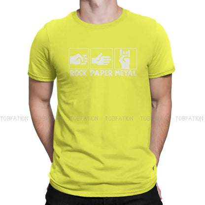 Peris Gems  Yellow / S Heavy Metal Lover Graphic T-shirts for Men SHEIN Amazon Temu